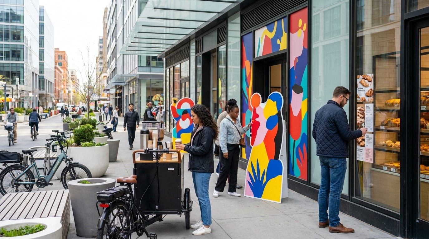 ปั้นยอดขายออฟไลน์ 2026! เทคนิคใช้ป้ายและสติ๊กเกอร์ - offline-marketing-print-tips