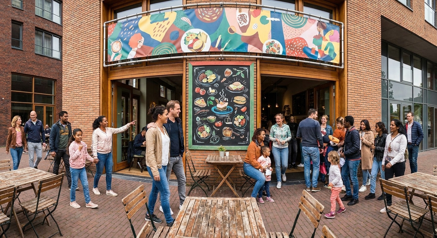 กลยุทธ์ดึงคนเข้าร้าน! อัปยอดขายด้วยป้ายไวนิลและเมนูสุดปัง - offline-marketing-vinyl-menu-strategy