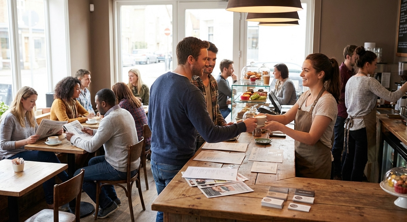 ดึงลูกค้าเข้าร้านด้วย 5 สื่อสิ่งพิมพ์ยอดฮิตสำหรับคาเฟ่ - offline-print-marketing-for-cafe