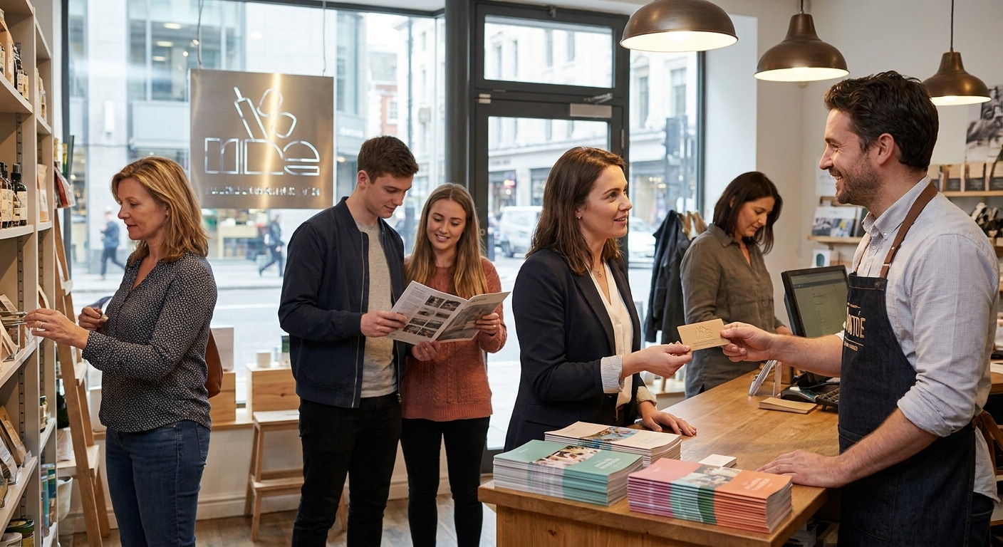 กลยุทธ์สื่อสิ่งพิมพ์ 2026 อาวุธลับดันยอดขายร้านค้า SME - offline-print-marketing-sme