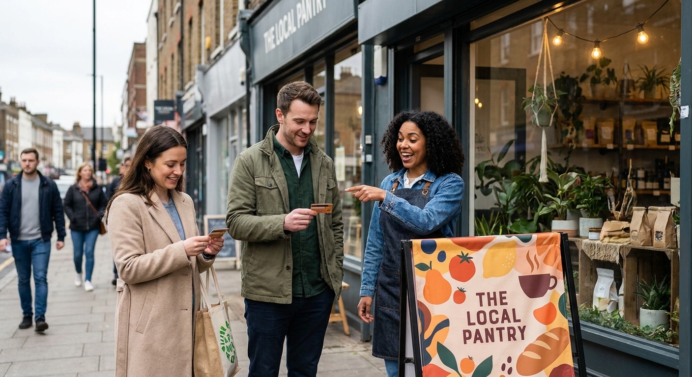 สู้ค่าแอดแพง! ดึงลูกค้าเข้าร้านด้วยป้ายและนามบัตร O2O - offline-print-marketing-sme-tips