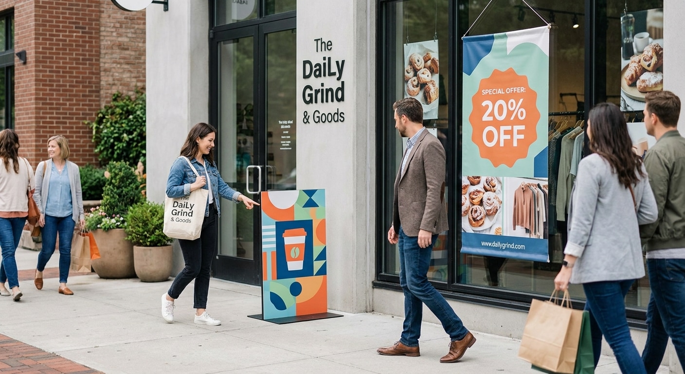 เพิ่มยอดขายหน้าร้าน! ดึงดูดลูกค้าด้วยป้ายโฆษณาและสแตนดี้ - offline-sales-signage-standee
