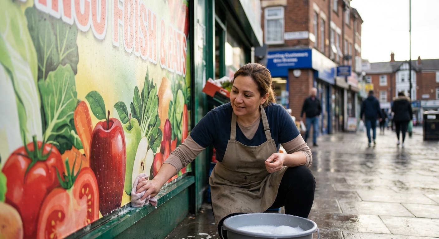 วิธีดูแลป้ายไวนิลหน้าร้านให้สีสด ทนแดดทนฝน ใช้งานได้ยาวนาน - outdoor-vinyl-banner-maintenance