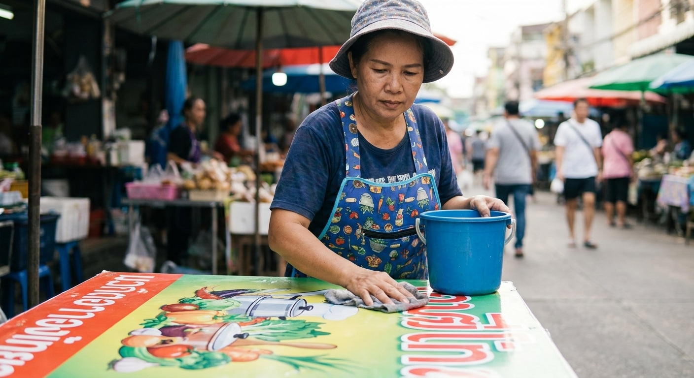 4 วิธีดูแลป้ายไวนิลและป้ายหน้าร้านให้สีสด ทนแดดทนฝน - outdoor-vinyl-banner-maintenance