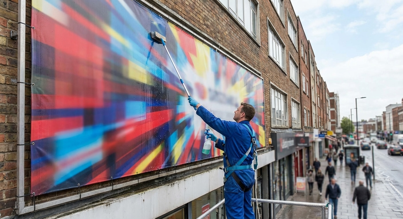 วิธีดูแลป้ายไวนิลและป้ายโฆษณาให้สีสดทนแดด ไม่ซีดจางไว - outdoor-vinyl-banner-maintenance