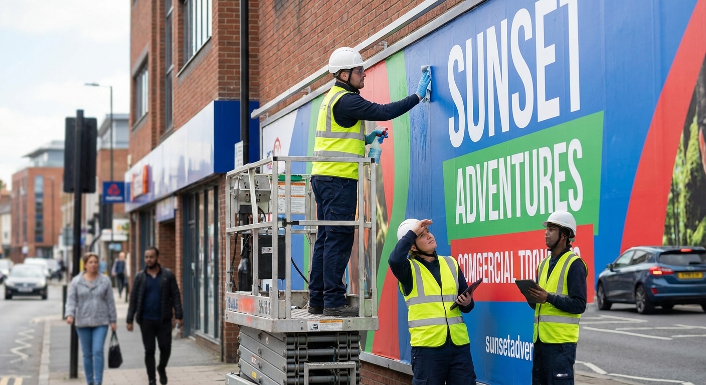 ทริคดูแลป้ายโฆษณาและไวนิลกลางแจ้ง ให้สีสดทนแดดทนฝน - outdoor-vinyl-banner-maintenance