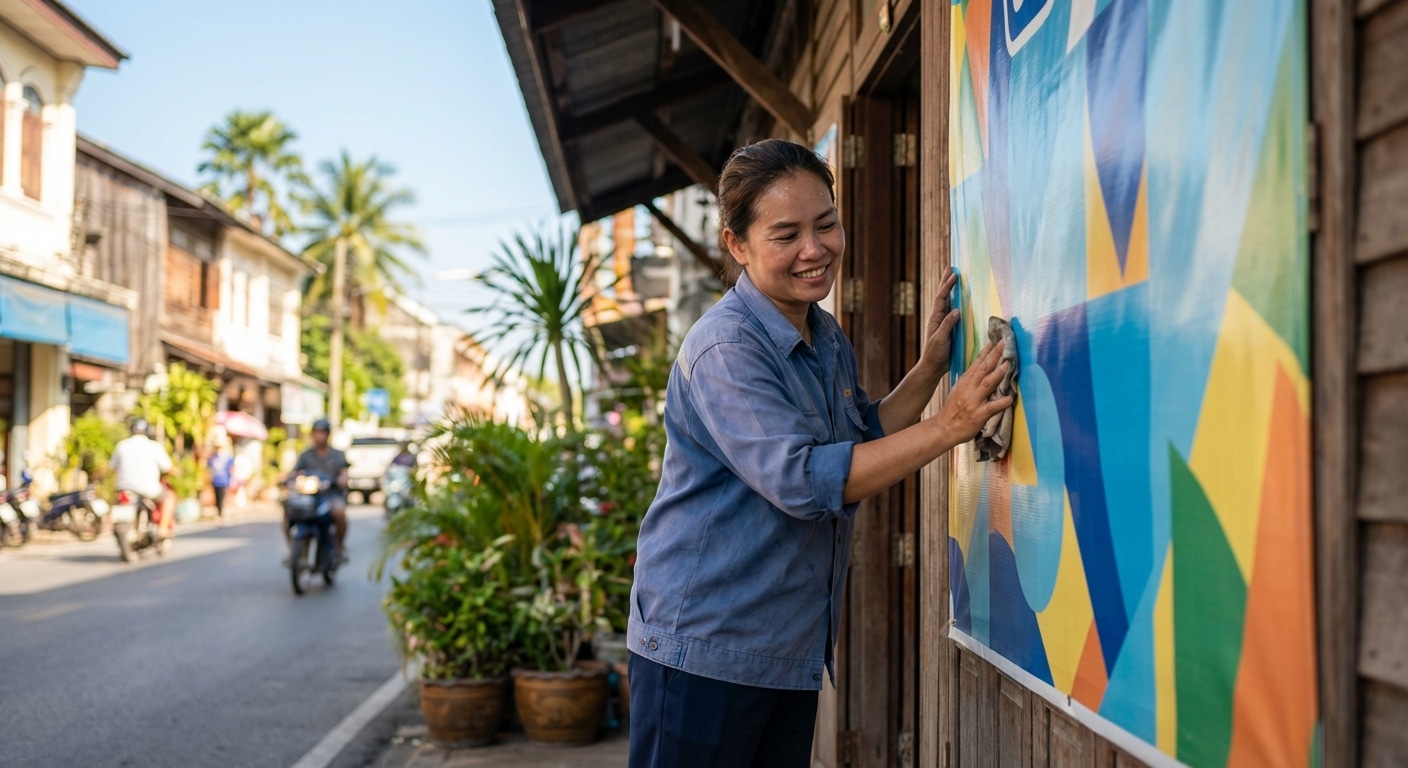 วิธีดูแลป้ายไวนิลและป้ายโฆษณากลางแจ้งให้สีสด ทนแดด - outdoor-vinyl-sign-maintenance