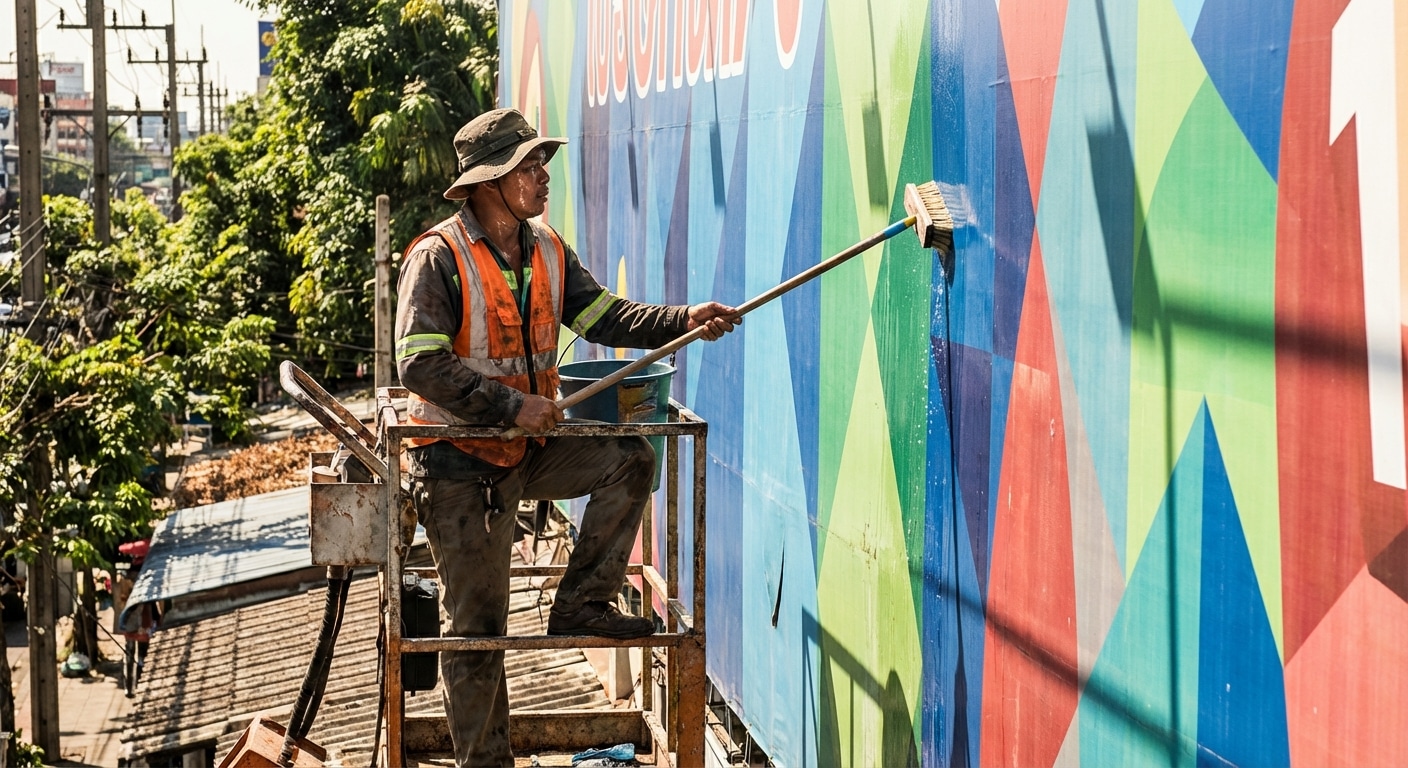 ยืดอายุป้ายไวนิล! วิธีดูแลป้ายโฆษณากลางแจ้งท้าแดดไทย - outdoor-vinyl-sign-maintenance