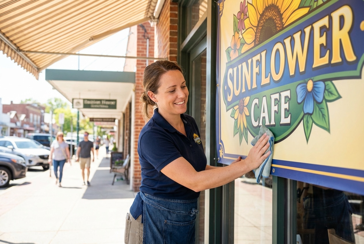 วิธียืดอายุป้ายโฆษณาและไวนิลกลางแจ้งให้สีสดทนทาน - outdoor-vinyl-sign-maintenance