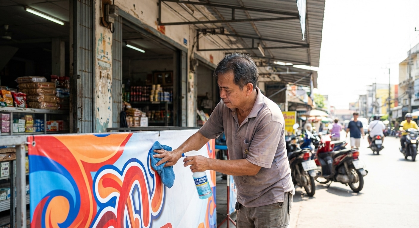 วิธีดูแลป้ายไวนิลและสติ๊กเกอร์กลางแจ้งให้สีสดทนแดด - outdoor-vinyl-sticker-care