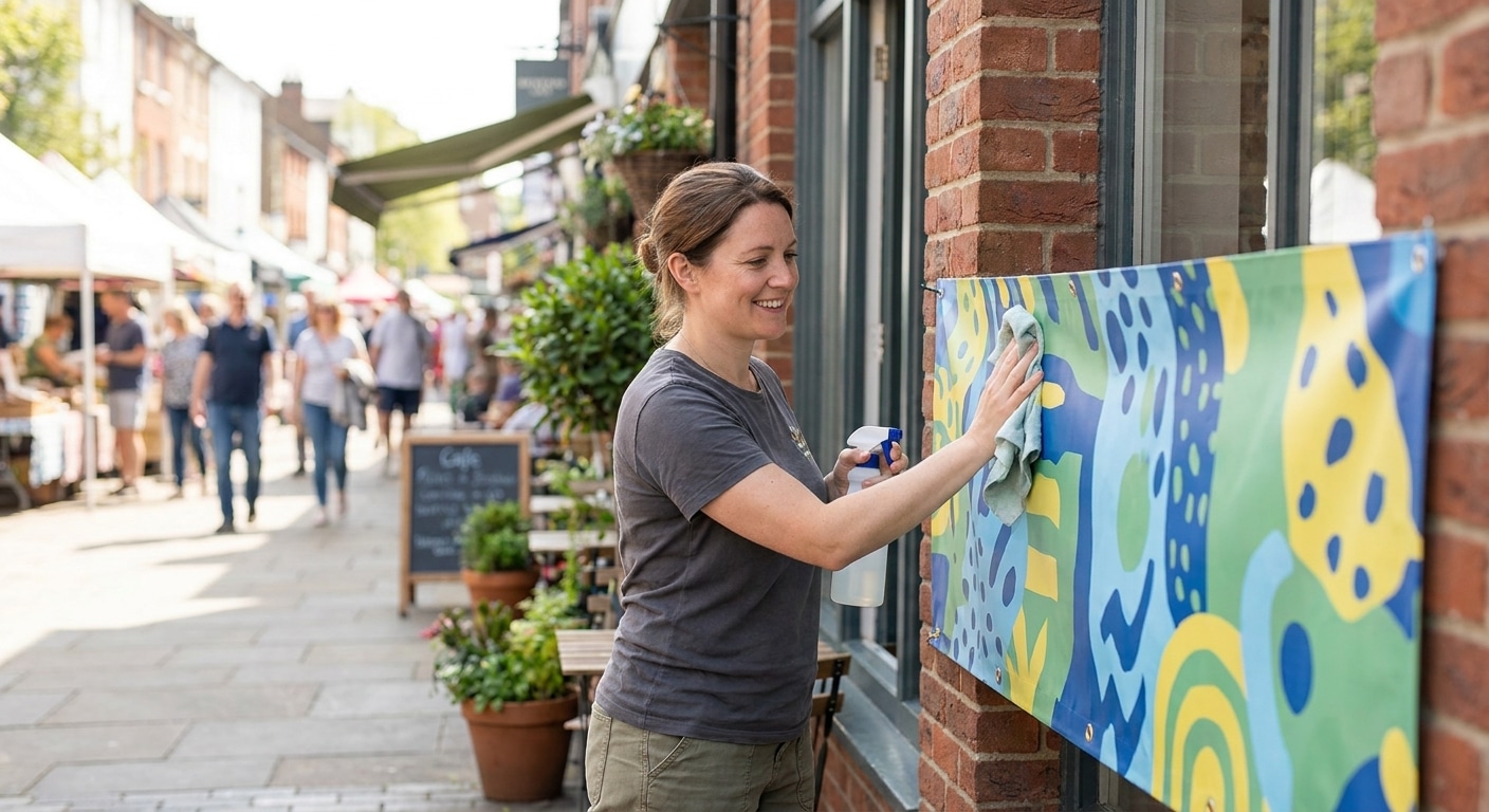 เคล็ดลับดูแลป้ายไวนิลและสติ๊กเกอร์หน้าร้านให้สีสด ทนทาน - outdoor-vinyl-sticker-maintenance-tips