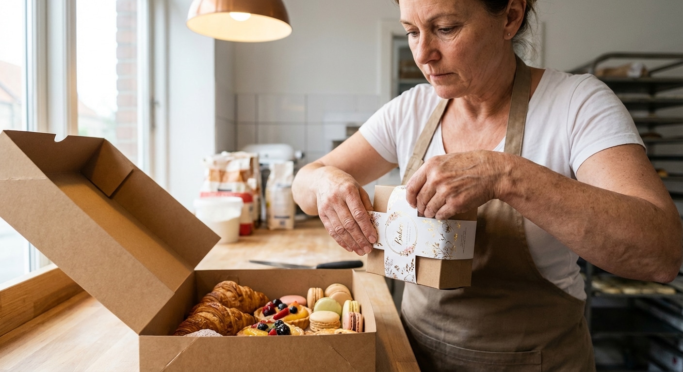 เปลี่ยนกล่องธรรมดาให้ดูแพง ด้วยสติ๊กเกอร์สายคาดสินค้า - packaging-belly-band-sticker