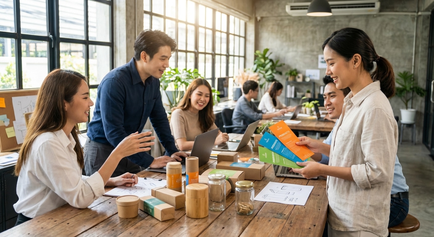 เทรนด์ออกแบบฉลากและแพคเกจจิ้งปี 2026 ที่ SME ต้องรู้ - packaging-label-design-trends-2026