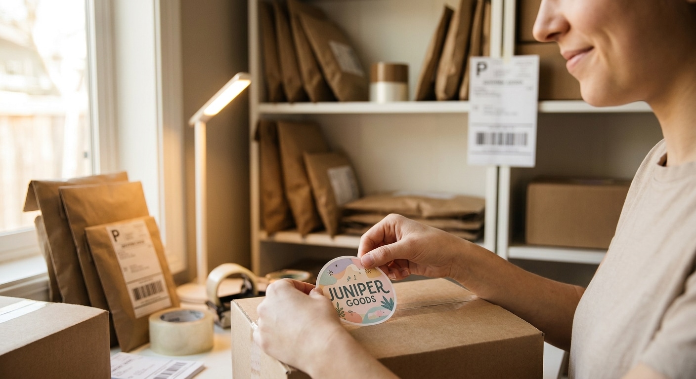 เคล็ดลับทำสติ๊กเกอร์ติดกล่องพัสดุ มัดใจลูกค้าออนไลน์ - parcel-box-sticker-tips