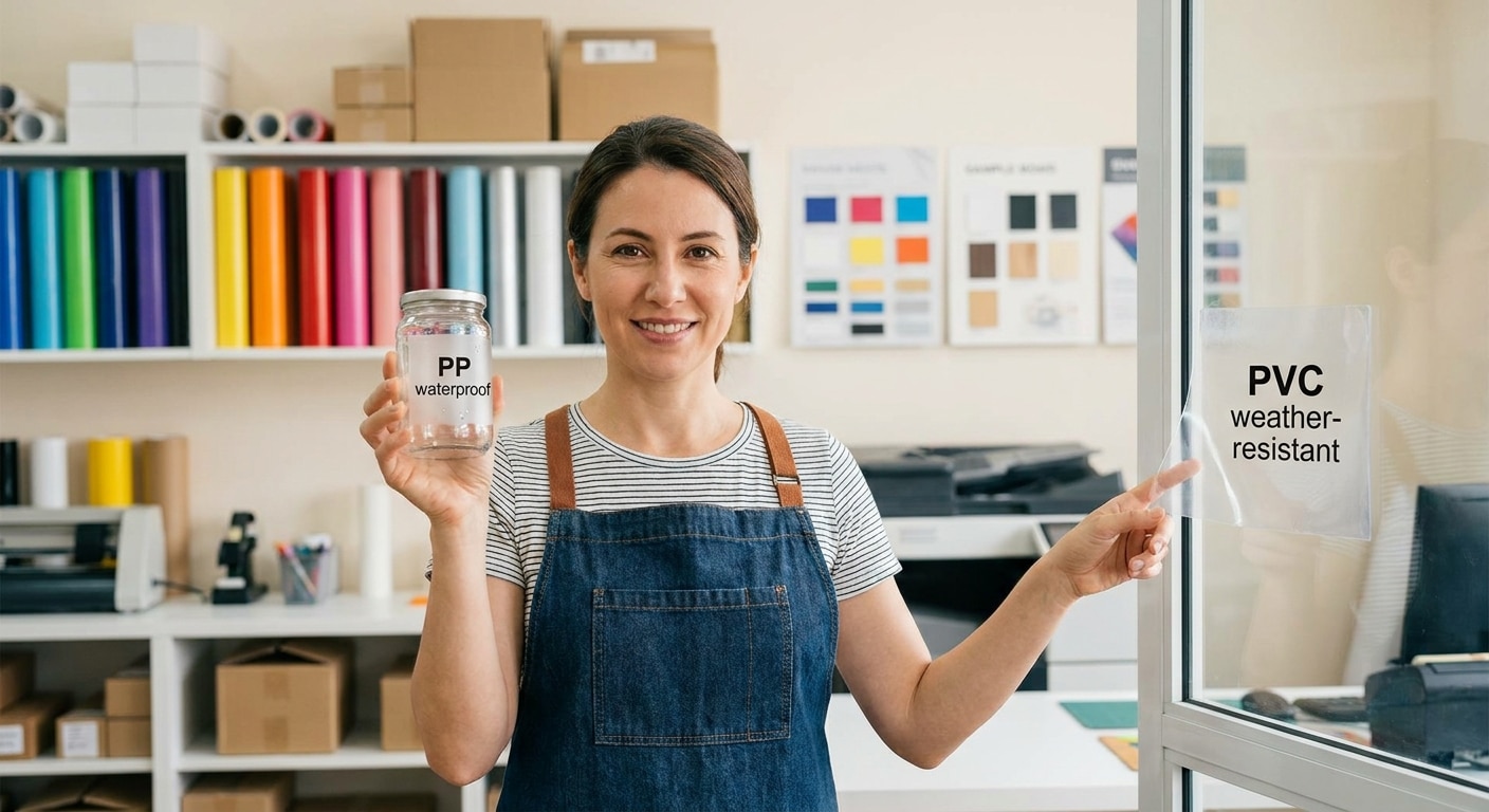 สติ๊กเกอร์ PP กับ PVC ต่างกันอย่างไร? เลือกให้เหมาะกับ SME - pp-vs-pvc-sticker-guide