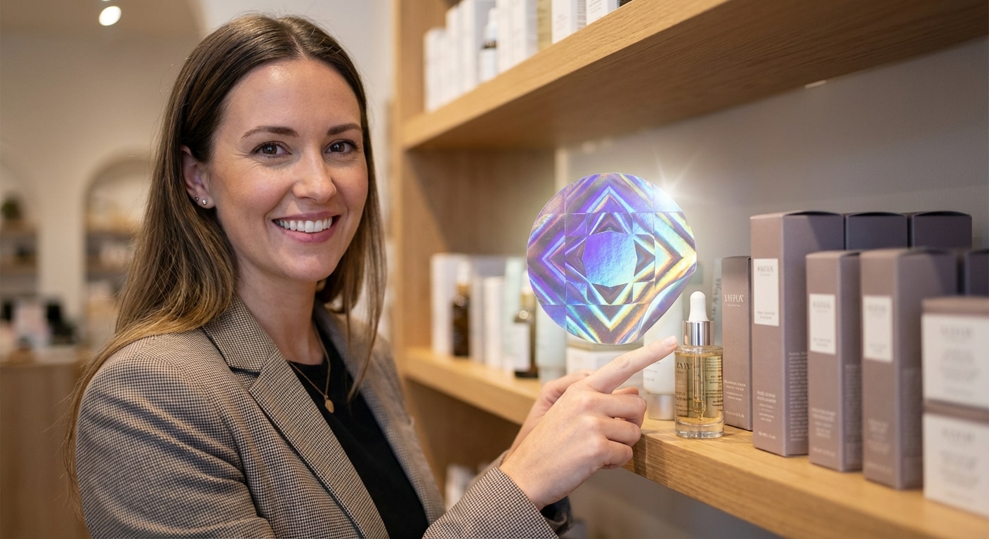 สร้างความพรีเมียมให้แบรนด์ SME ด้วยสติ๊กเกอร์โฮโลแกรม - premium-hologram-sticker-printing