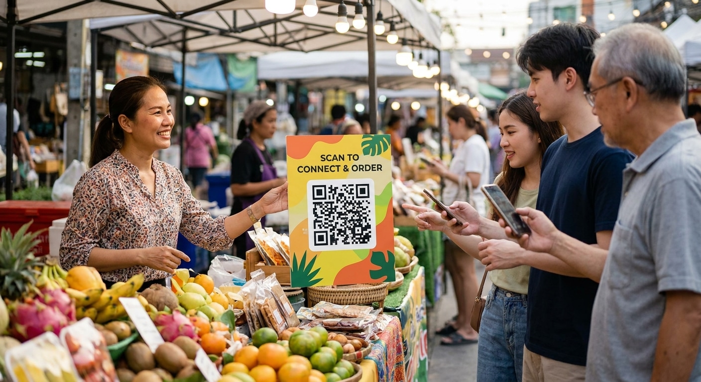 ป้าย QR Code ดึงยอดขาย: เทคนิคการตลาดสื่อสิ่งพิมพ์ 2026 - print-marketing-qr-code-signage-2026