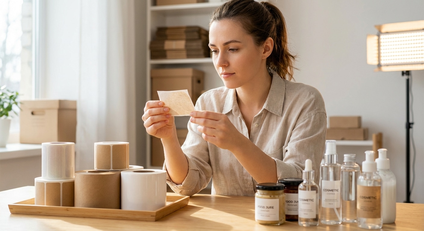 เคล็ดลับเลือกสติ๊กเกอร์ฉลากสินค้าให้ติดทน กันน้ำ ดูแพง - product-label-sticker-materials-guide