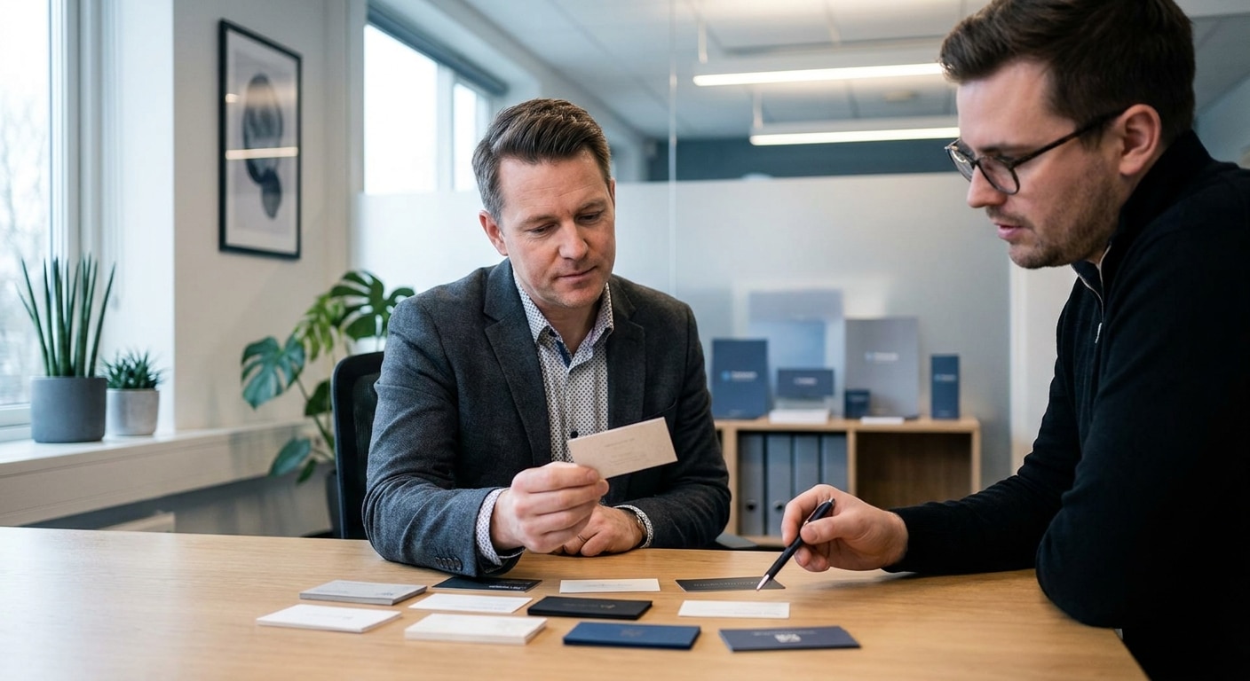 เคล็ดลับออกแบบนามบัตรให้ดูโปร สร้างความน่าเชื่อถือให้ SME - professional-business-card-design