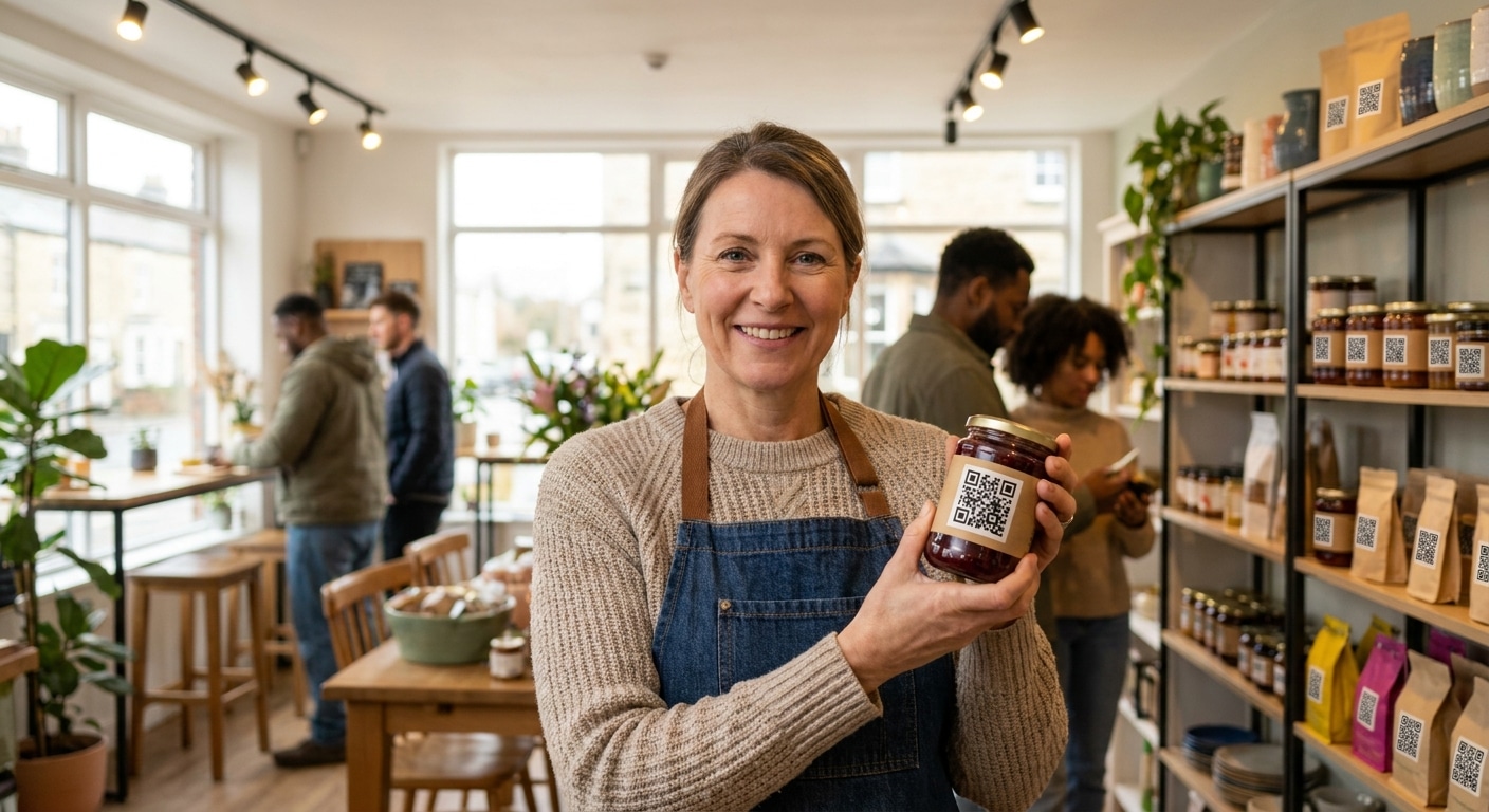 กลยุทธ์สิ่งพิมพ์ 2026: ดันยอดขายด้วย QR Code บนฉลาก - qr-code-label-marketing-strategy