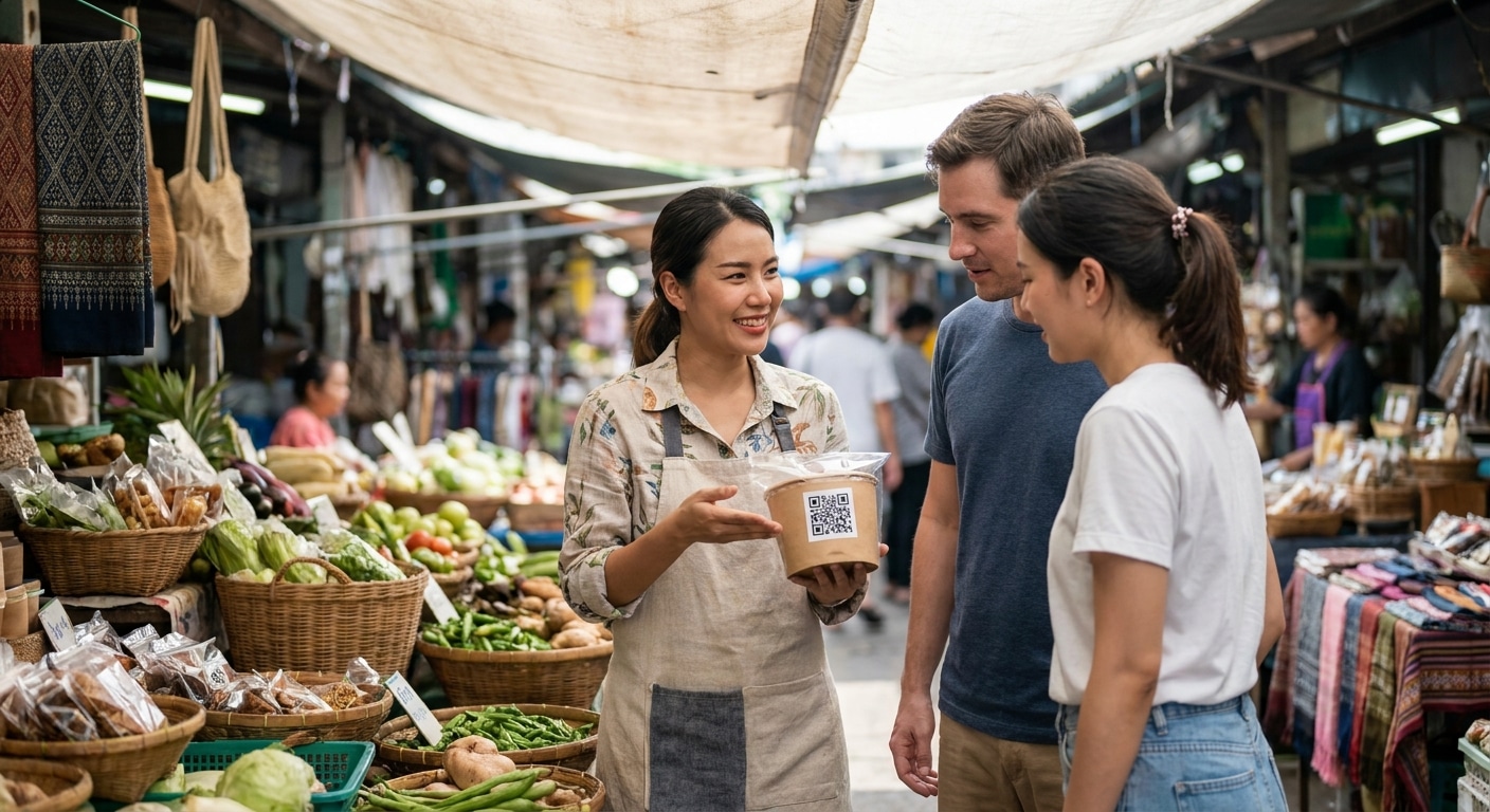 เทคนิคใส่ QR Code บนฉลากสินค้า ช่วย SME เพิ่มยอดซื้อซ้ำ - qr-code-label-marketing