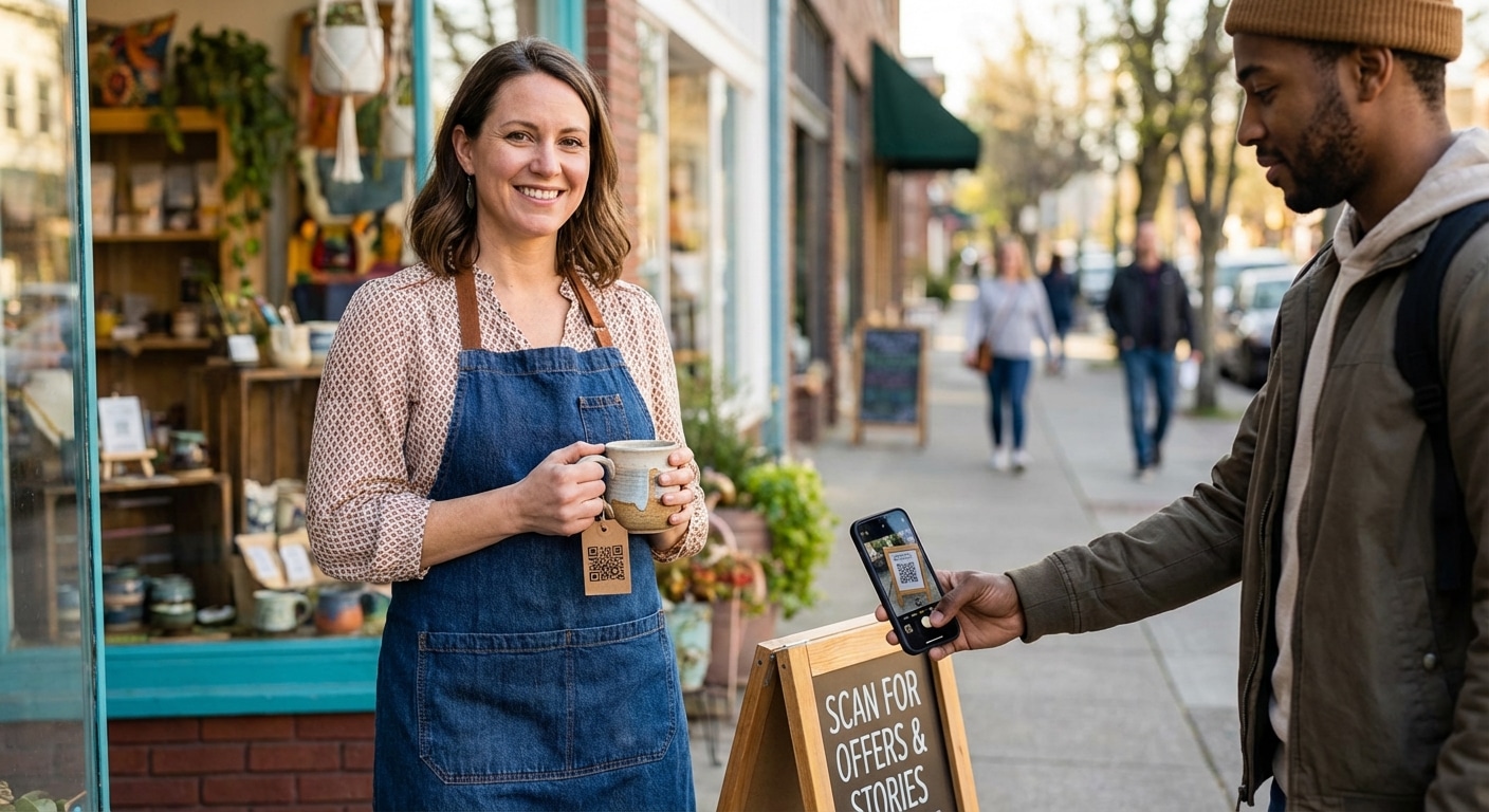 เคล็ดลับใส่ QR Code บนฉลากและป้ายหน้าร้านให้ยอดพุ่ง - qr-code-on-labels-signage