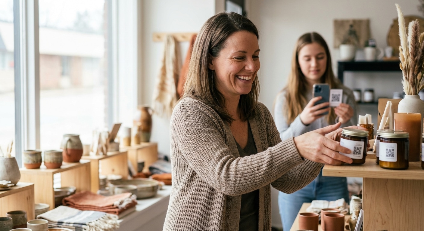 เทคนิคดึงลูกค้าซื้อซ้ำ ด้วยสติ๊กเกอร์และฉลากสินค้า QR Code - qr-code-sticker-marketing-sme