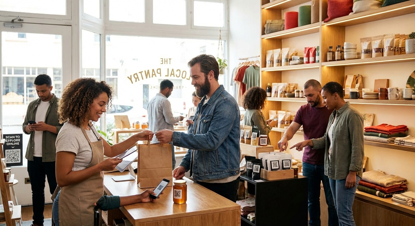 ดันยอดขาย SME ด้วยสติ๊กเกอร์ QR Code เชื่อมต่อออนไลน์ - qr-code-sticker-marketing-sme