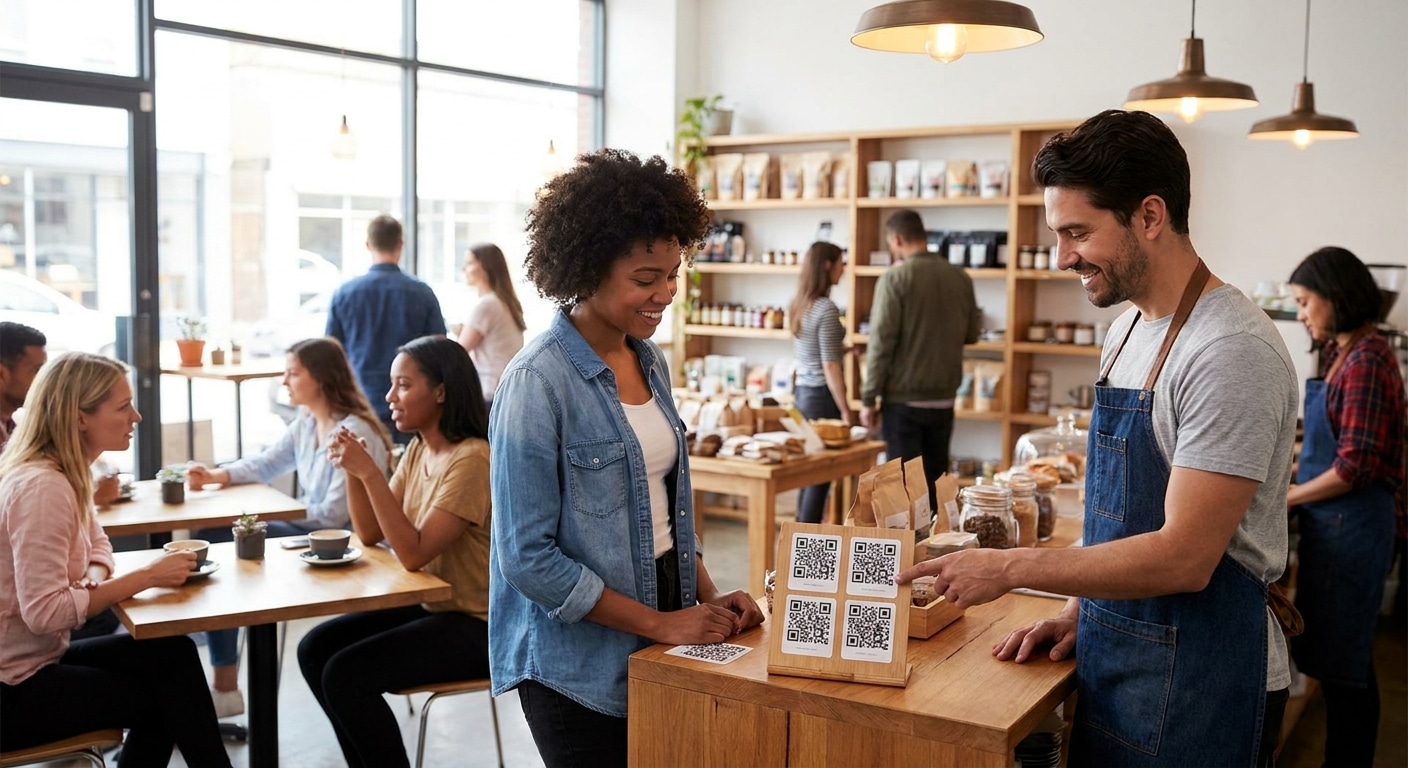 เพิ่มยอดขายร้านค้า! กลยุทธ์ดึงลูกค้าด้วยสติ๊กเกอร์ QR Code - qr-code-sticker-marketing-tips