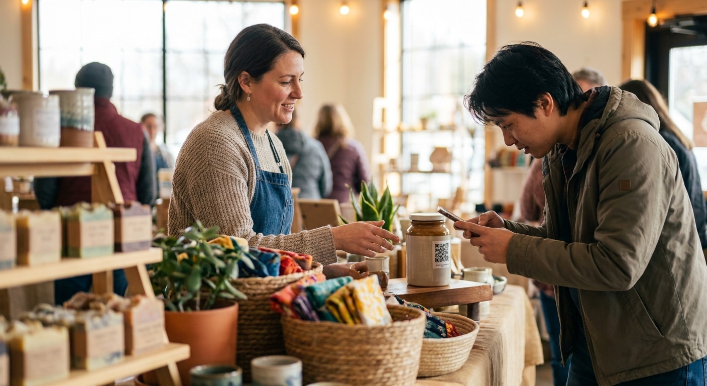 เทคนิคเพิ่มยอดขายด้วยสติ๊กเกอร์ QR Code เชื่อมลูกค้า O2O - qr-code-sticker-o2o-marketing