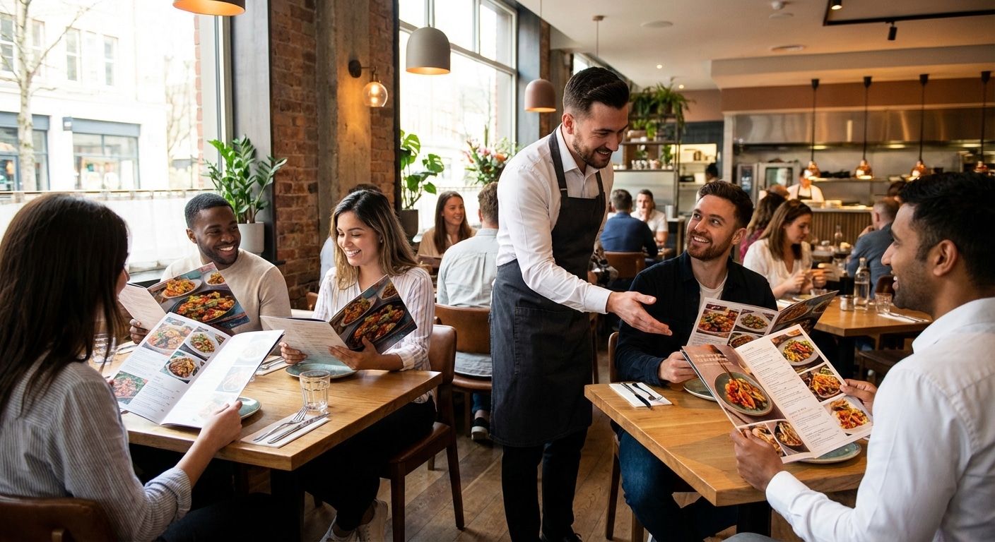 ออกแบบและพิมพ์เมนูอาหารอย่างไรให้ดึงดูดลูกค้า เพิ่มยอดขาย - restaurant-menu-design-tips