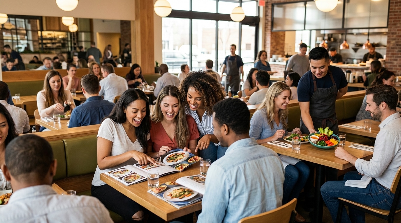 เคล็ดลับออกแบบเมนูอาหารให้ลูกค้าสั่งเพลิน เพิ่มยอดขายร้าน - restaurant-menu-design-tips