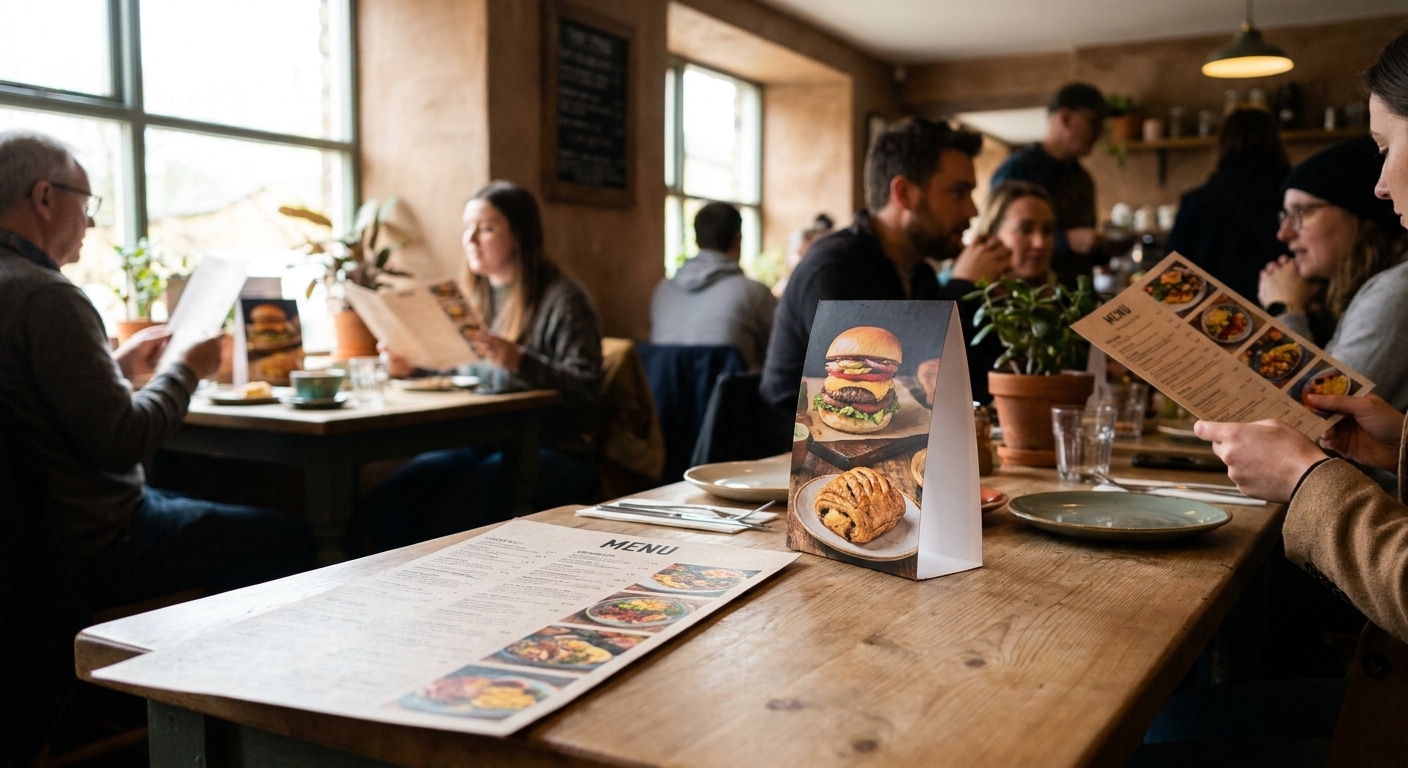 ปั้นยอดขายร้านอาหารด้วยเมนูและป้ายตั้งโต๊ะ ฉบับ SME - restaurant-menu-marketing-tips