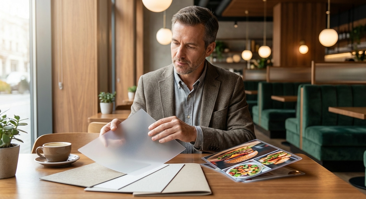 รู้ก่อนพิมพ์! เลือกวัสดุทำเมนูอาหารยังไงให้ทนทานและดูแพง - restaurant-menu-paper-guide