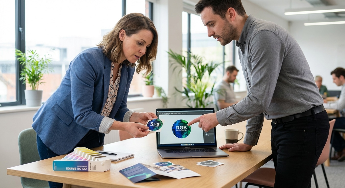 RGB vs CMYK: รู้ก่อนพิมพ์ สติ๊กเกอร์สีไม่เพี้ยน ทำยังไง? - rgb-vs-cmyk-printing-tips