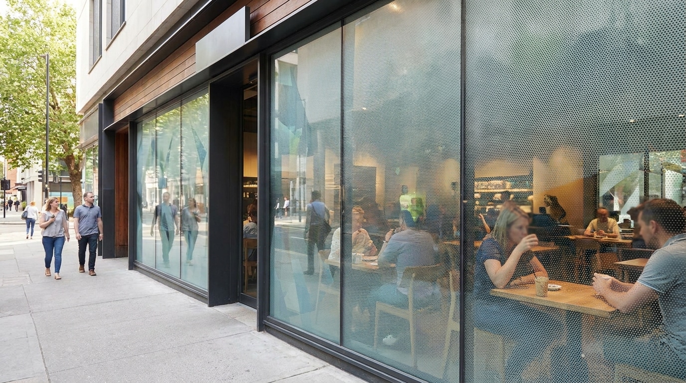 สติ๊กเกอร์ซีทรูติดหน้าร้าน: พรางตากันแดดแถมช่วยเพิ่มยอดขาย - see-through-window-sticker-tips