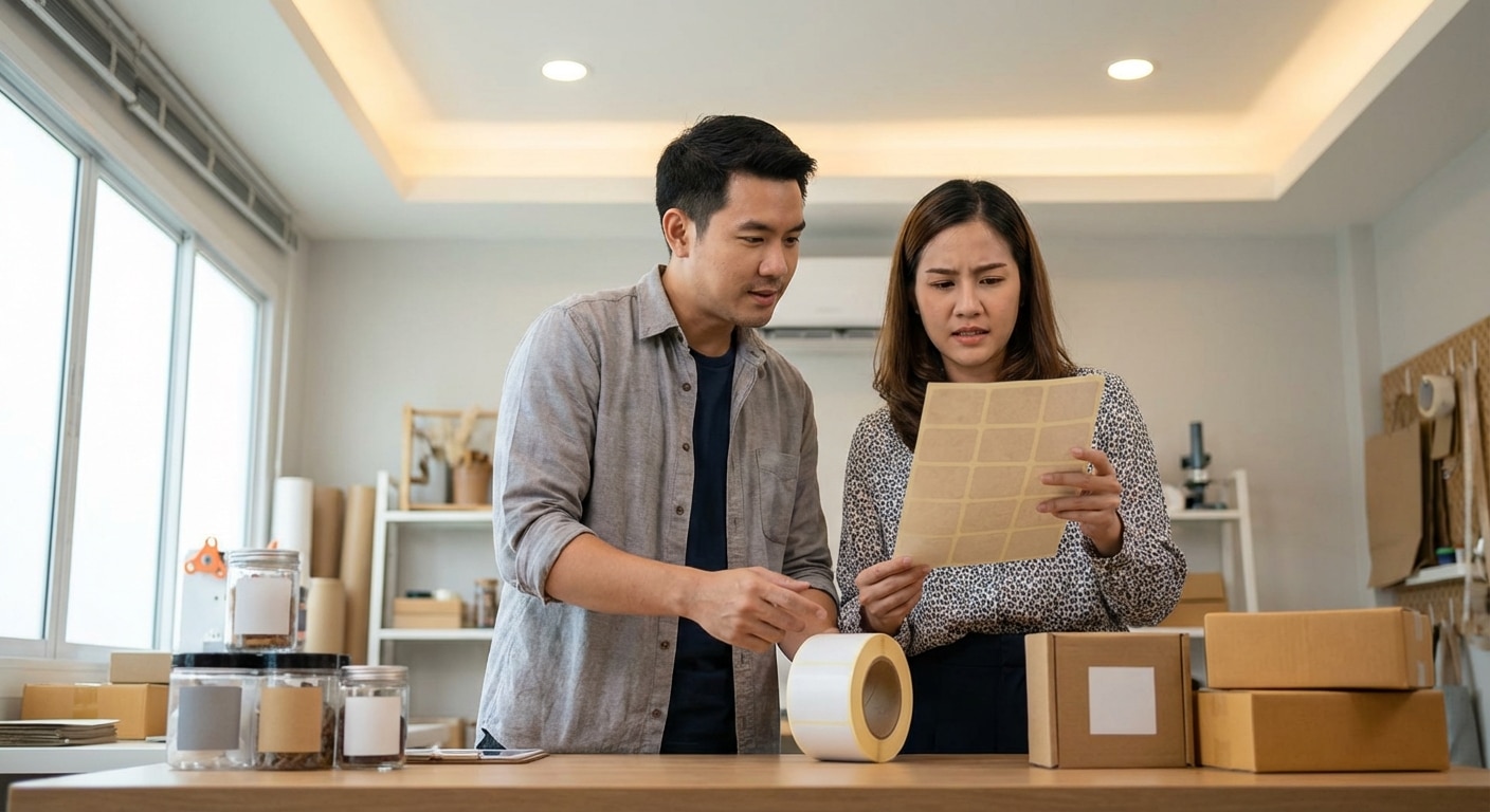 สติ๊กเกอร์แบบแผ่น VS แบบม้วน SME เลือกแบบไหนคุ้มต้นทุน? - sheet-vs-roll-sticker-guide