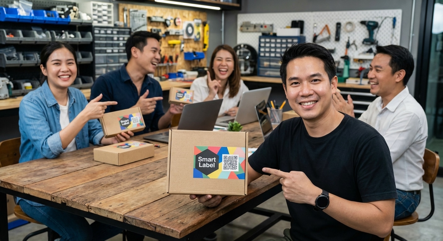 เทรนด์ฉลากสินค้า 2026: ดันแบรนด์ SME ด้วย Smart Label - smart-label-packaging-trend-2026