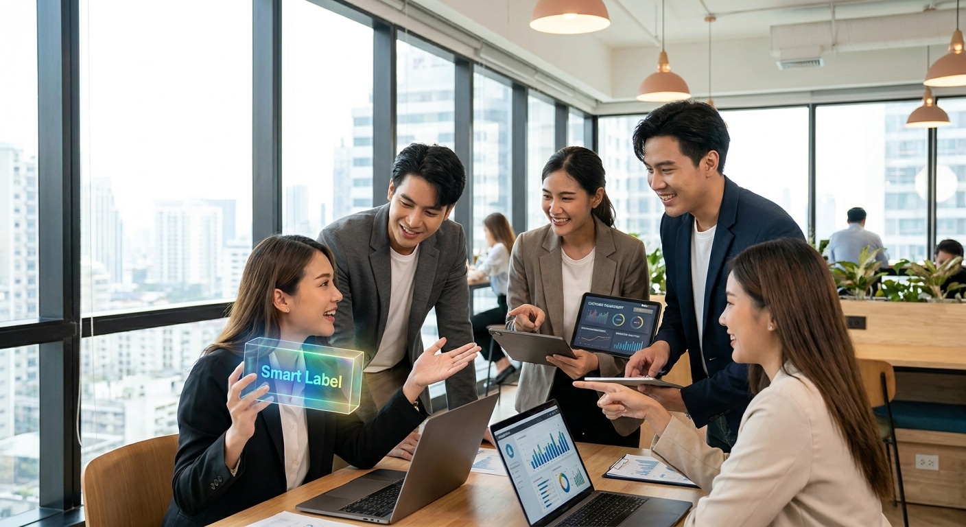 เทรนด์สิ่งพิมพ์ 2027: ฉลาก Smart Label อาวุธใหม่ช่วย SME - smart-label-printing-trend-2027