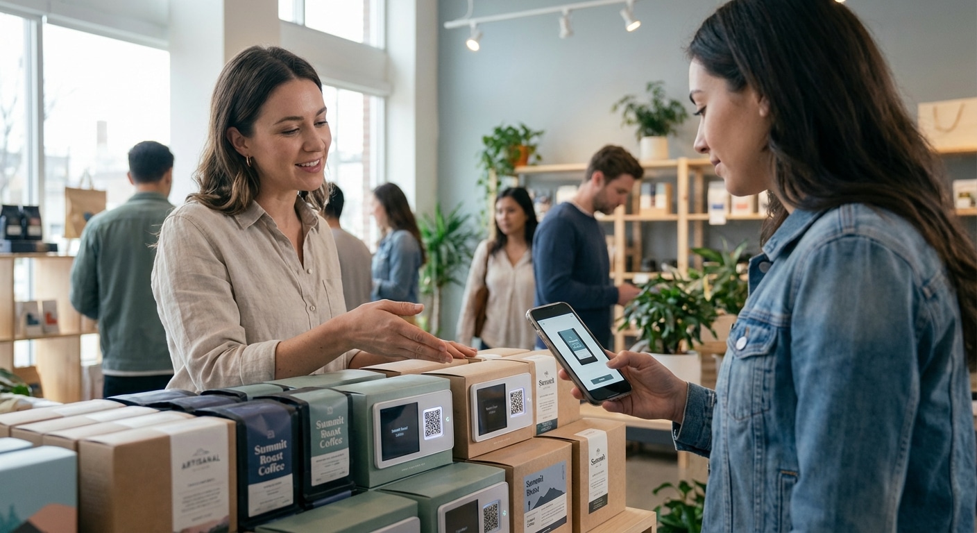 เทรนด์สิ่งพิมพ์ 2026: ฉลากอัจฉริยะเชื่อมลูกค้าสู่ออนไลน์ - smart-label-printing-trend