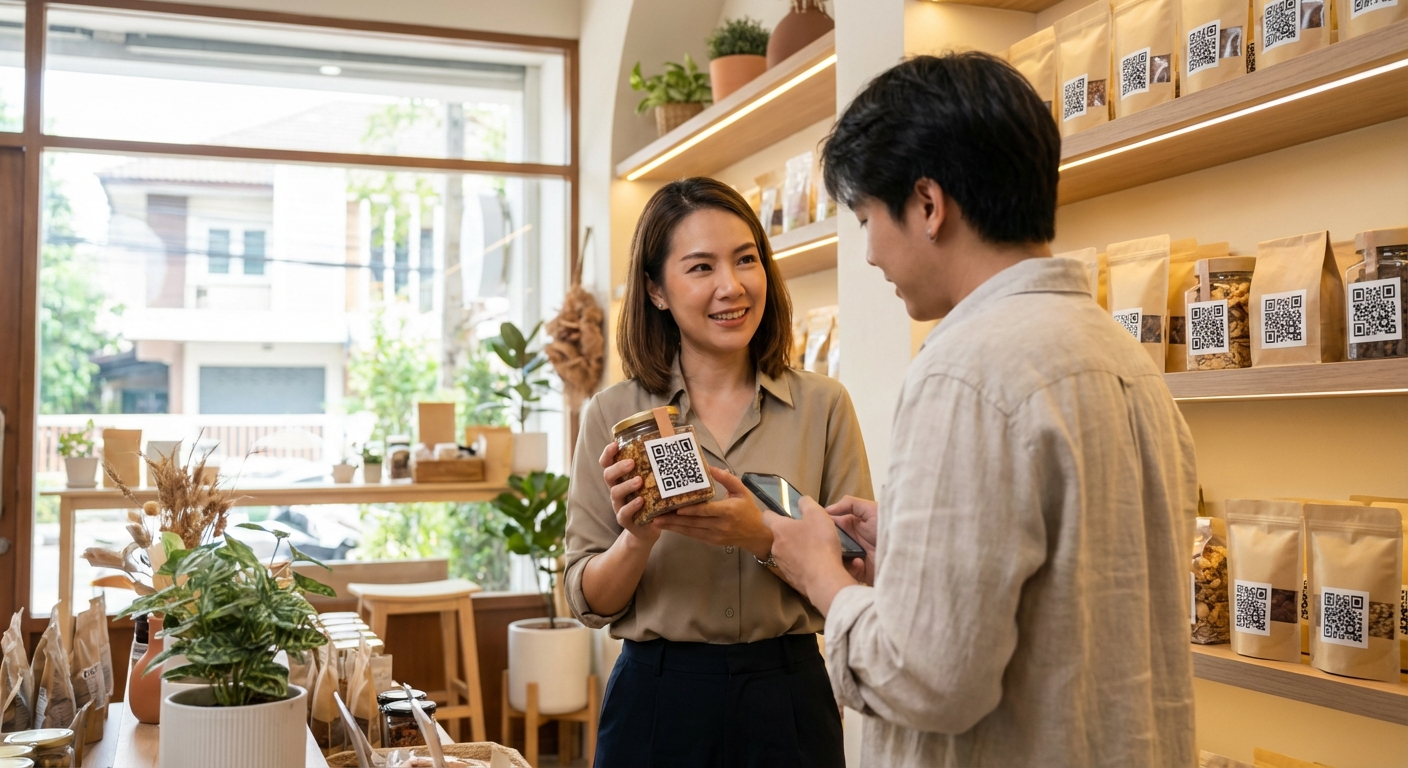 เทรนด์บรรจุภัณฑ์ 2026! พิมพ์คิวอาร์โค้ดดันยอดขาย SME - smart-packaging-trend-2026-sme