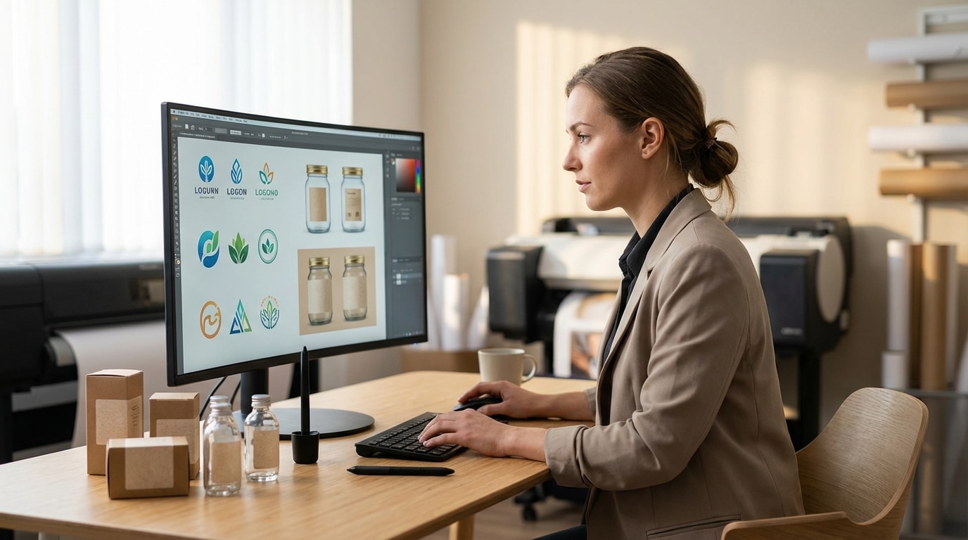 เทคนิคออกแบบโลโก้ให้พิมพ์ฉลากสวยคมชัด ไม่จม - sme-logo-design-printing-tips