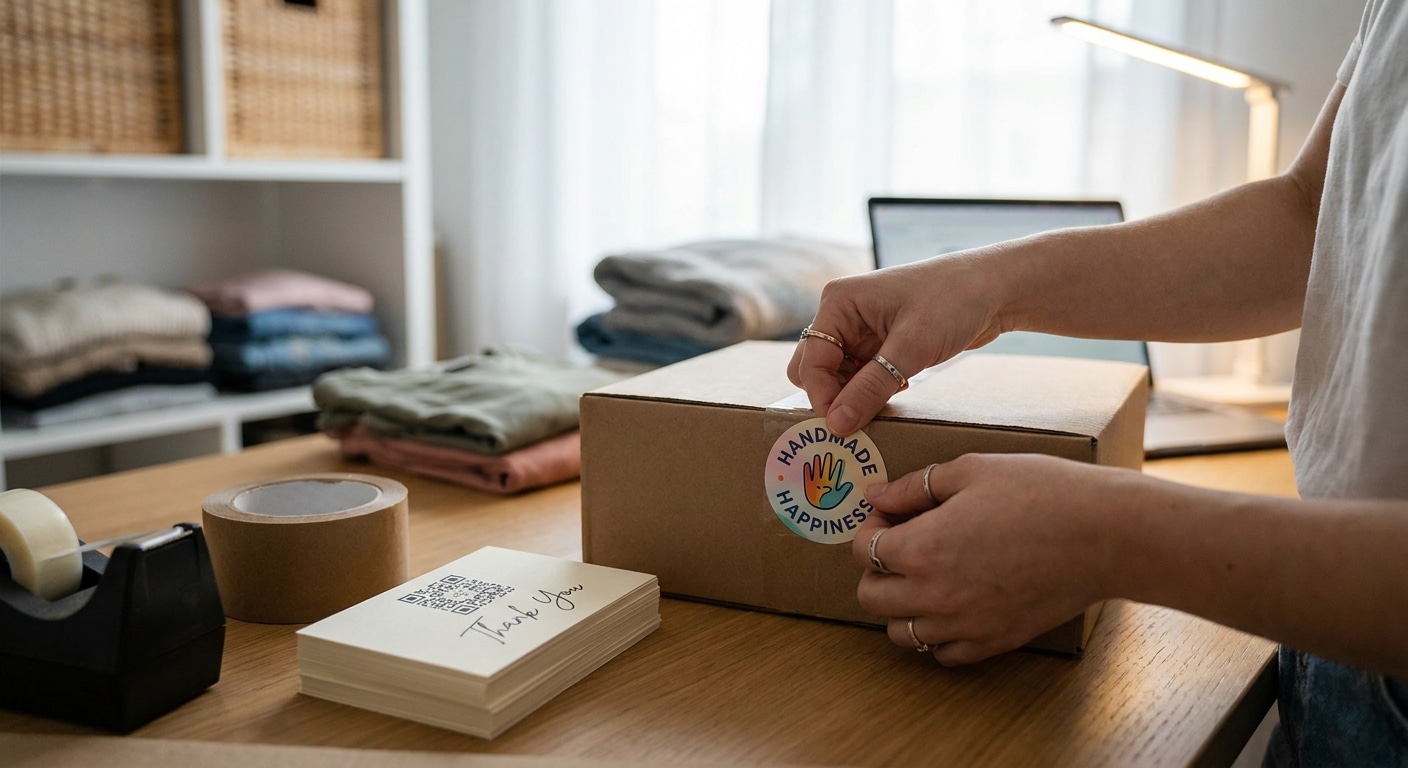 เคล็ดลับเพิ่มยอดซื้อซ้ำด้วยสติ๊กเกอร์และนามบัตรฉบับ SME - smes-unboxing-marketing-print