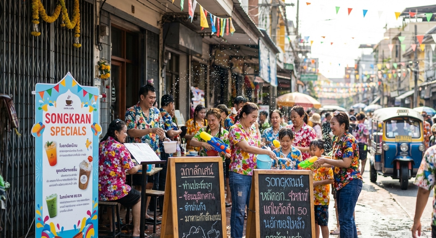 สงกรานต์ 2026: ทริคใช้ป้ายหน้าร้านและสแตนดี้เรียกลูกค้า - songkran-2026-print-marketing