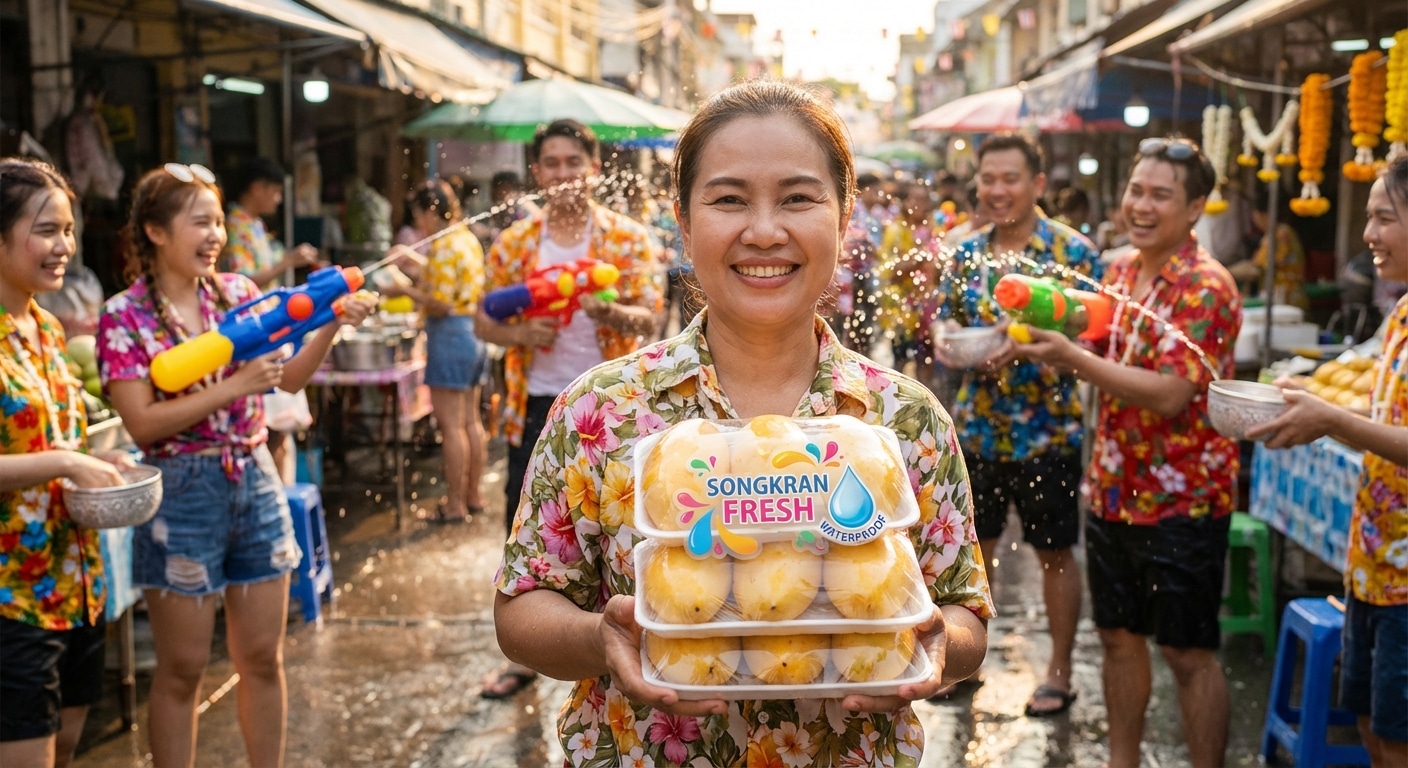 ทริคทำสติ๊กเกอร์กันน้ำรับสงกรานต์ 2026 สีสดไม่มีลอก! - songkran-waterproof-sticker-printing