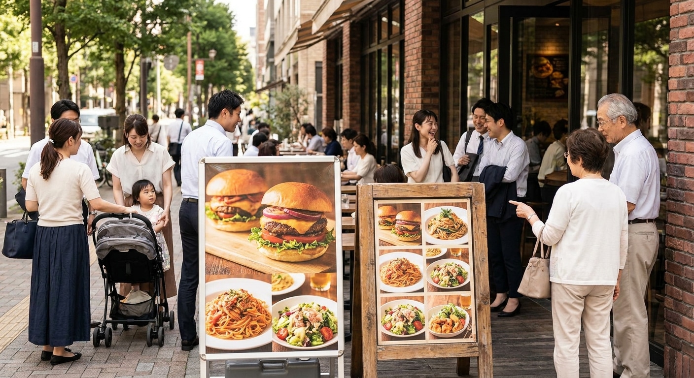 ป้ายสแตนดี้ & เมนูสุดปัง! ไอเดียสิ่งพิมพ์เพิ่มยอดขายร้านอาหาร - standee-menu-restaurant-marketing-tips