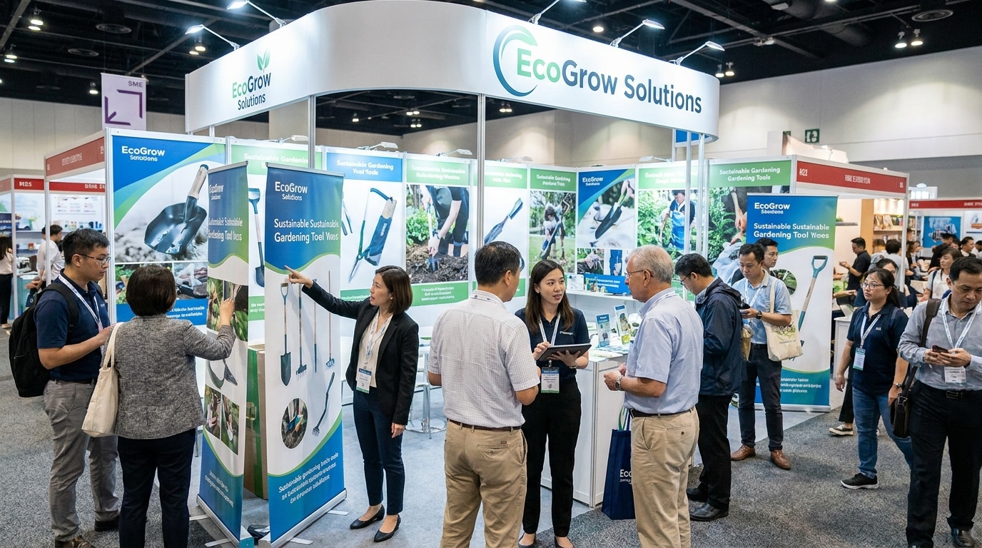 จัดบูธให้ปัง! เทคนิคใช้สแตนดี้และโรลอัพดึงดูดลูกค้า SME - standee-rollup-booth-marketing