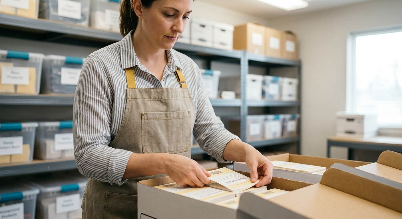 วิธีเก็บสติ๊กเกอร์ฉลากสินค้าให้กาวเหนียวหนึบ ไม่ม้วนงอ - sticker-label-storage-tips