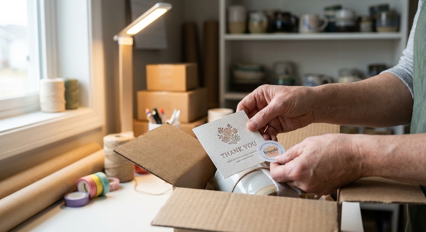 กลยุทธ์สติ๊กเกอร์และการ์ดขอบคุณ ดันยอดซื้อซ้ำ - sticker-thank-you-card-marketing