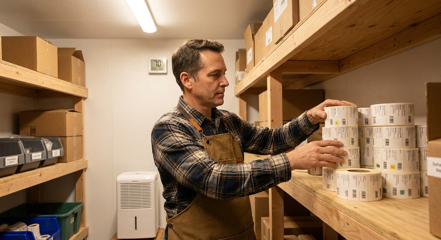 วิธีเก็บรักษาสติ๊กเกอร์ฉลากสินค้า กาวไม่เสื่อม สีไม่ซีด - store-label-sticker-properly